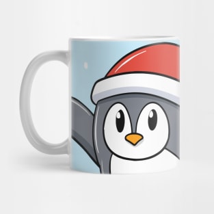 Adorably Festive Christmas penguin Mug